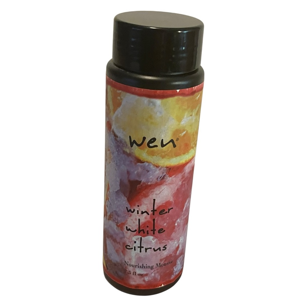 WEN Citrus Nourishing Mousse - Orange and Yellow Gradient Bottle 7.5 Fl Oz